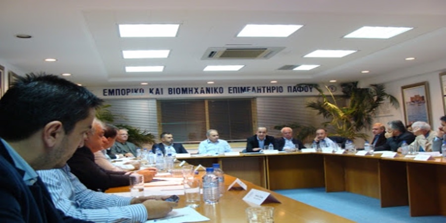 Διήμερο συναντήσεων σε Λευκωσία και τηλεδιασκέψεις ΕΒΕ Πάφου με αρχηγούς κομμάτων και Σ. Περδίο